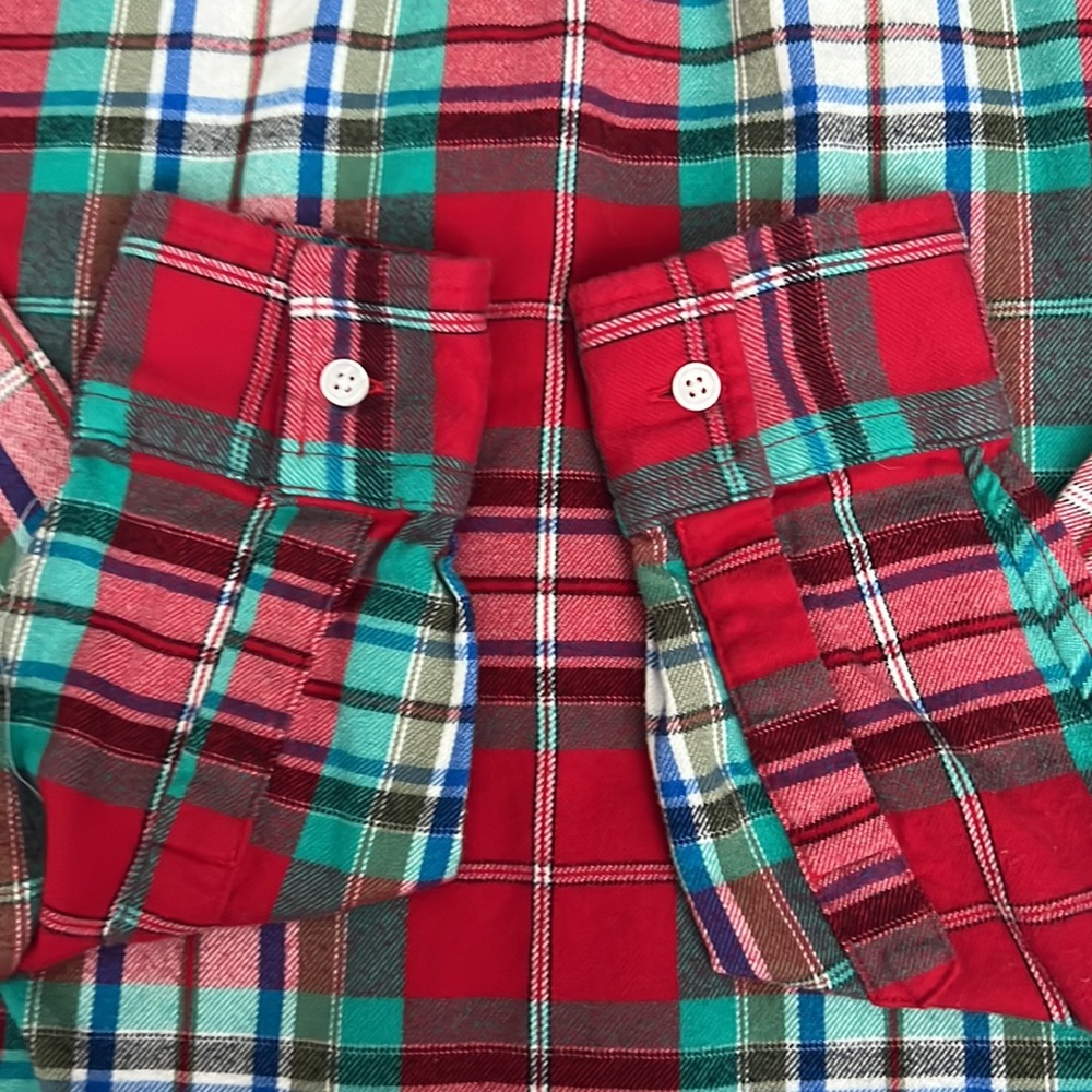 Women’s Lands End flannel shirt - Picture 6 of 6